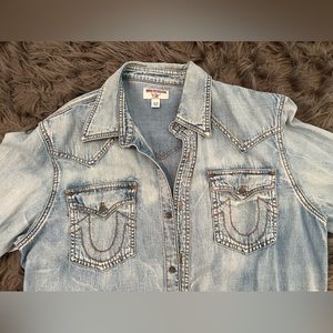 True religion denim shirt